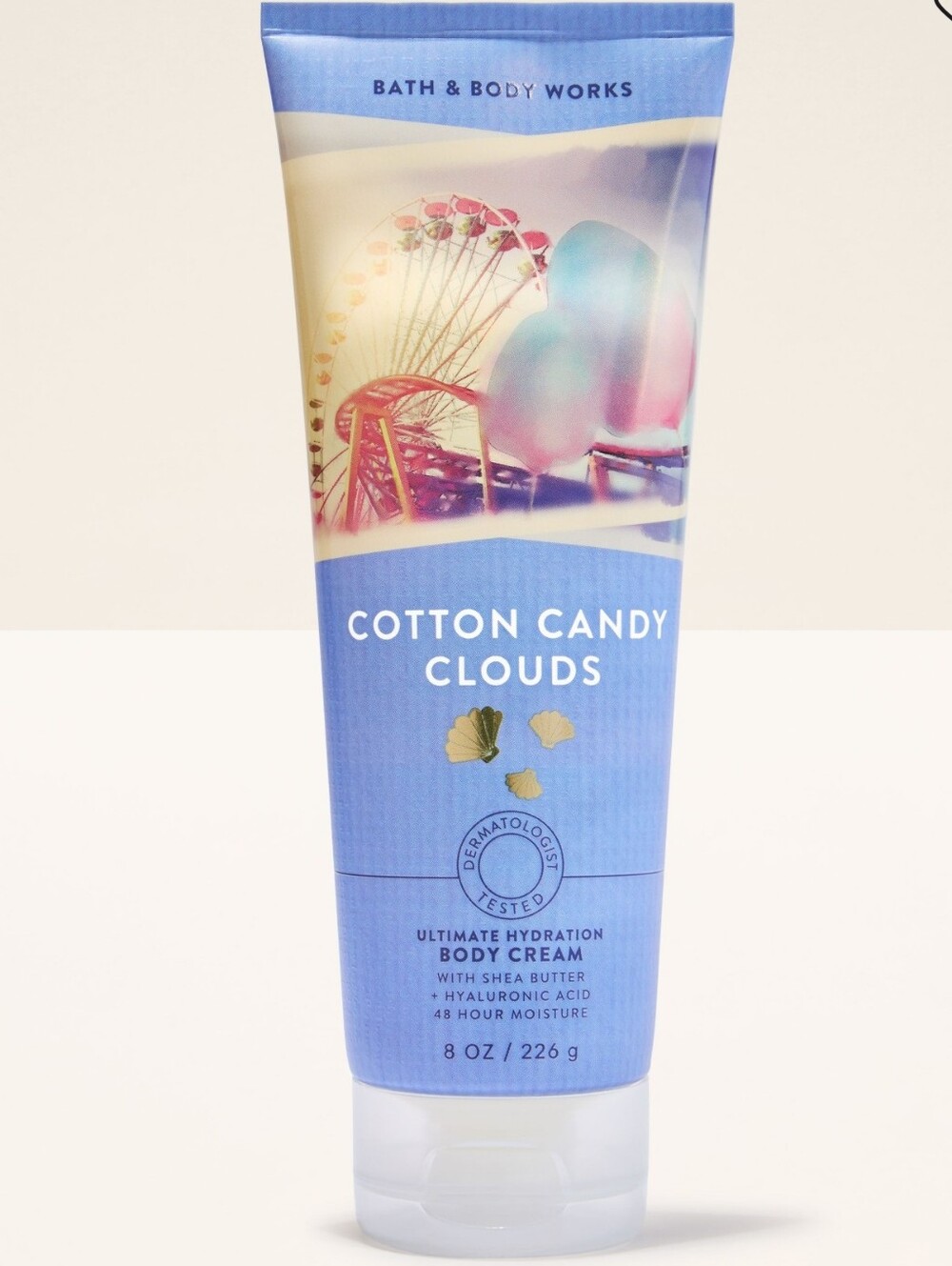 Bath & Body Works Cotton Candy Clouds Body Cream 8oz NEW Rare